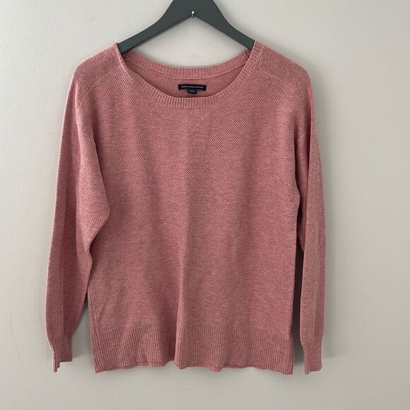 American Eagle Outfitters‎ Women's Pullover Sweater Crewneck Pink Size Medium - Picture 1 of 7